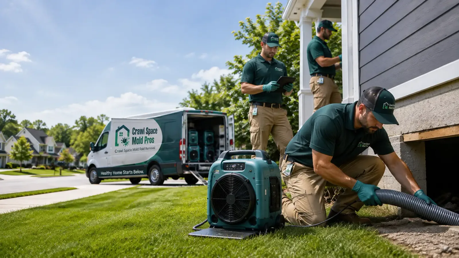 Crawl Space Mold Removal in Exeter, RI